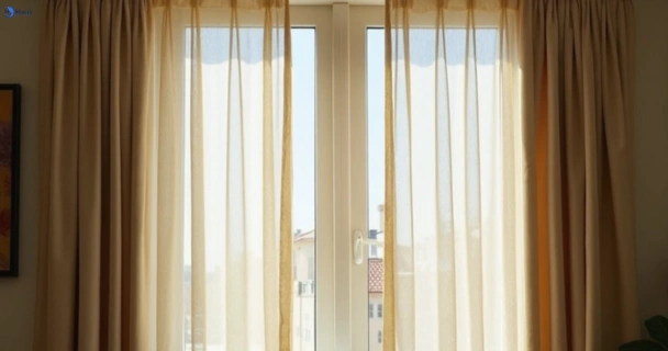 Dusty and dull curtains in lane-cove-north-nsw before steam cleaning